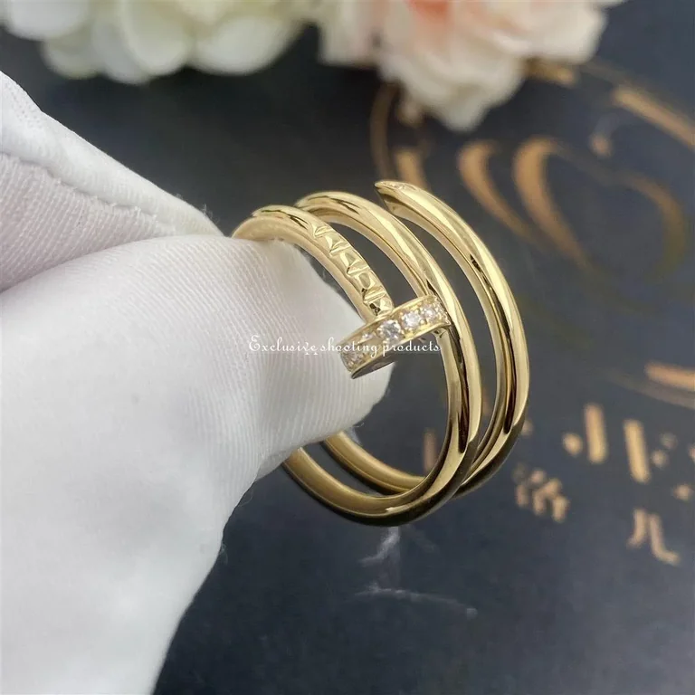 Cartier Juste un Clou B4211800 Ring Yellow Gold Diamonds 9
