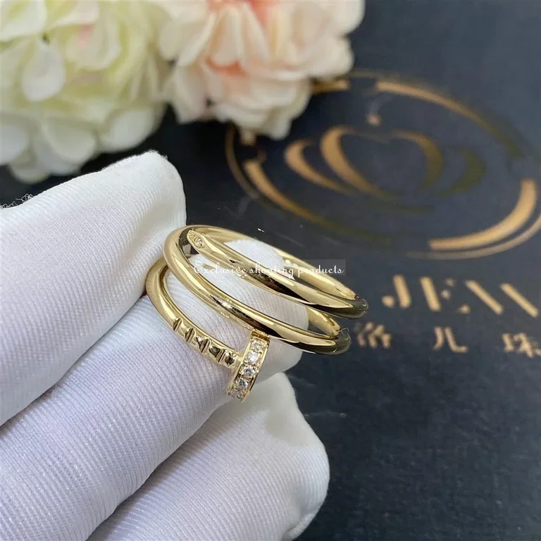 Cartier Juste un Clou B4211800 Ring Yellow Gold Diamonds 8