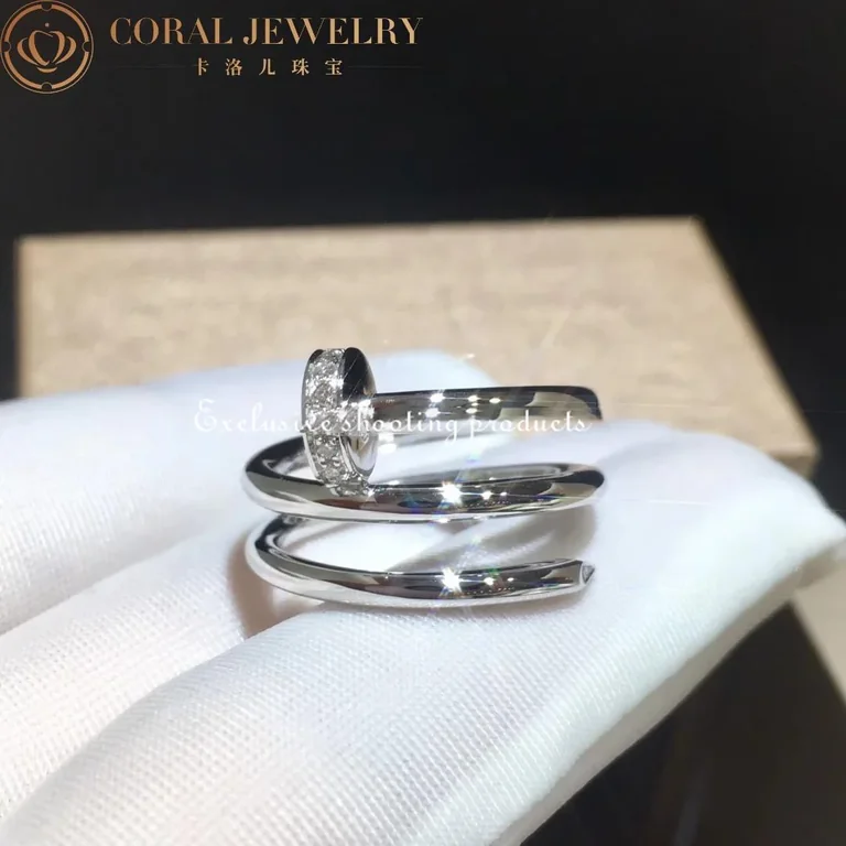 Cartier Juste un Clou Ring B4211000 White Gold Diamonds 3