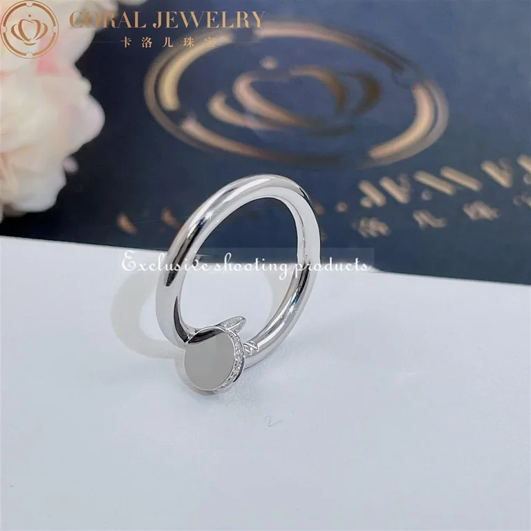 Cartier Juste un Clou Ring B4092700 White Gold Diamonds 5