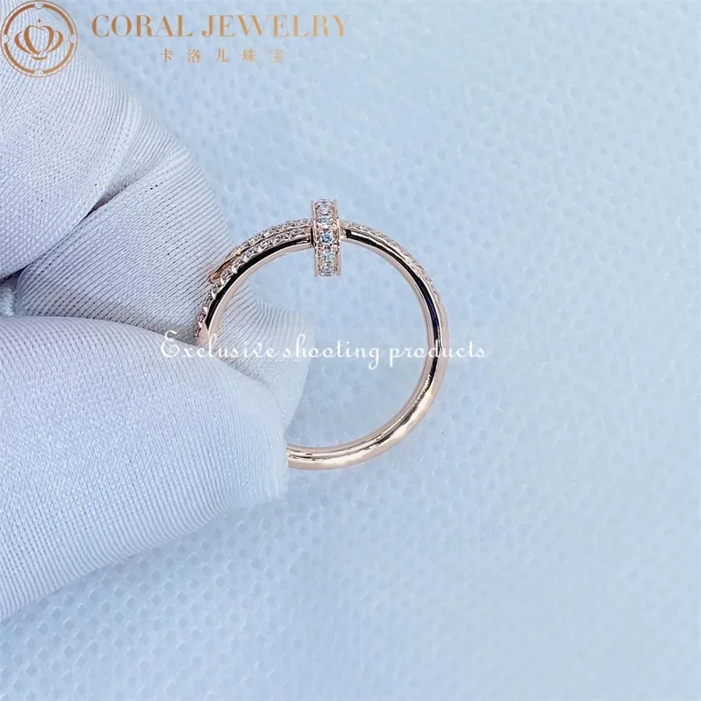 Cartier Juste un Clou Ring B4231400 Rose Gold Diamonds 6
