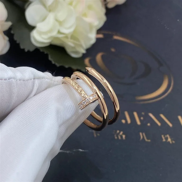 Cartier Juste un Clou Ring B4210800 Rose Gold Diamonds 4