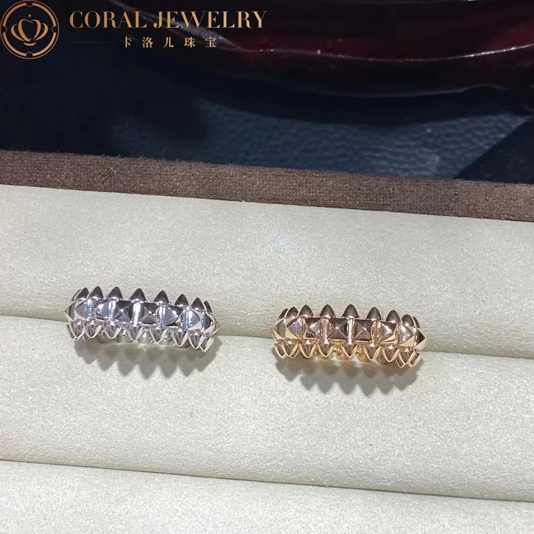 Cartier Clash De Cartier Ring B4231100 8MM Model White Gold 9
