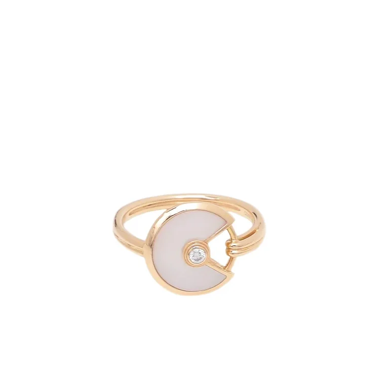 Cartier Amulette De Cartier Ring B4213300 XS Model Mother-of-pearl 1
