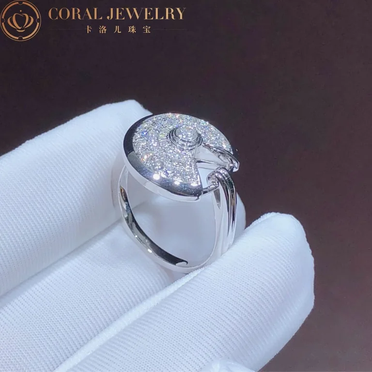 Cartier Amulette De Cartier Ring B4213600 Small Model White Gold 7