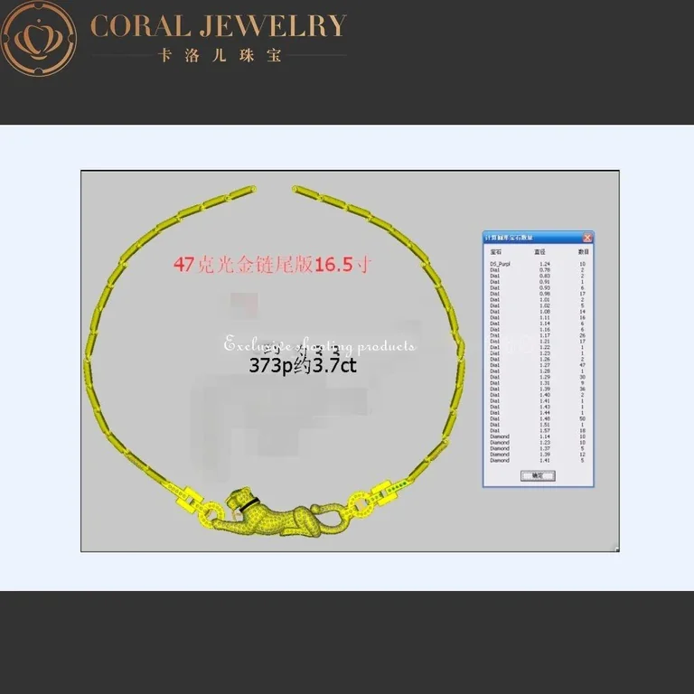 Cartier Panthère de N7048600 Cartier Necklace White Gold with Diamonds Emerald and Onyx 2