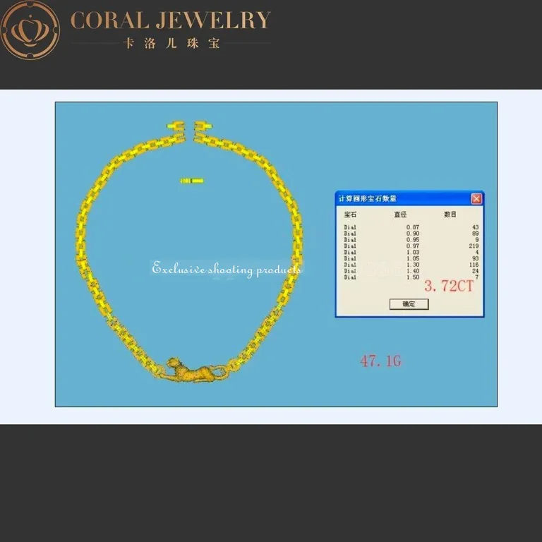 Cartier Panthère de Cartier Necklace White Gold Maillon with Diamonds Emerald and Onyx 7