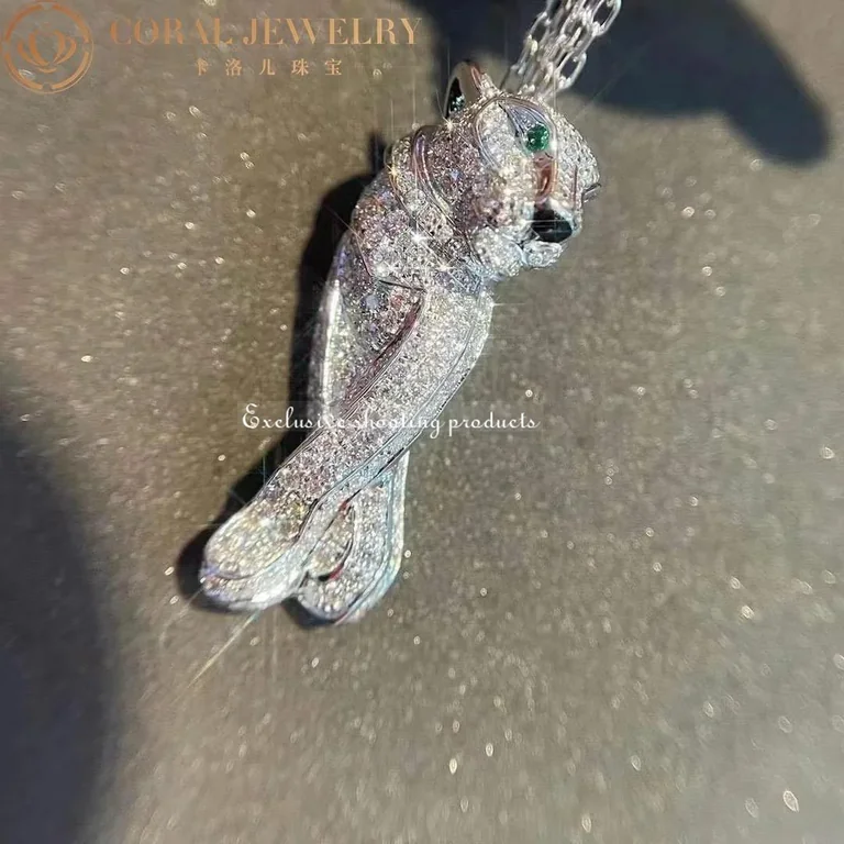 Cartier Panthère De Cartier Necklace N7219900 White Gold Diamonds 9
