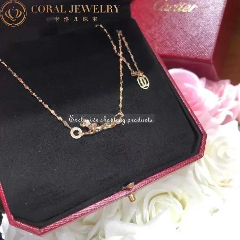 Cartier Panthère De Cartier Necklace B7224538 Rose Gold Diamonds 5