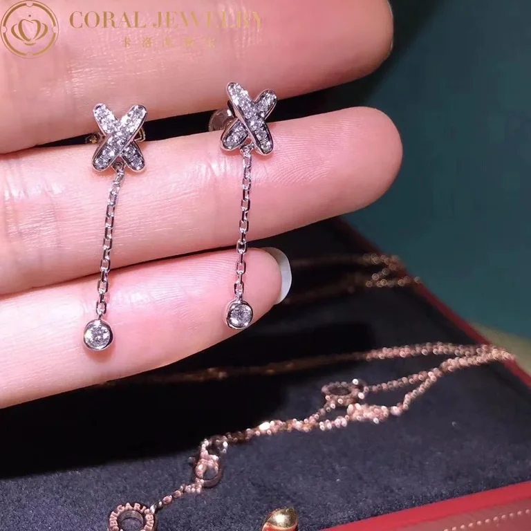 Chaumet Jeux de Liens 082225 Earrings White Gold Diamonds 3
