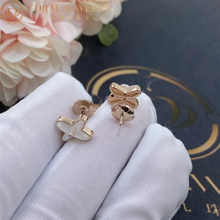 Chaumet Jeux De Liens 083469 Earring Rose Gold Mother-of-pearl Diamond 2