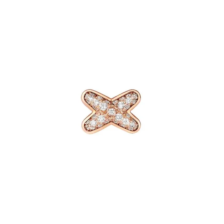 Chaumet JEUX DE LIENS 083468 EARRING Rose gold diamonds 2