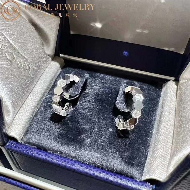Chaumet 085271 Bee My Love Hoop Earrings White Gold Diamonds 3