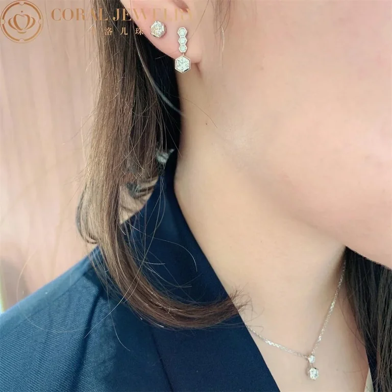 Chaumet 085271 Bee My Love Hoop Earrings White Gold Diamonds 2