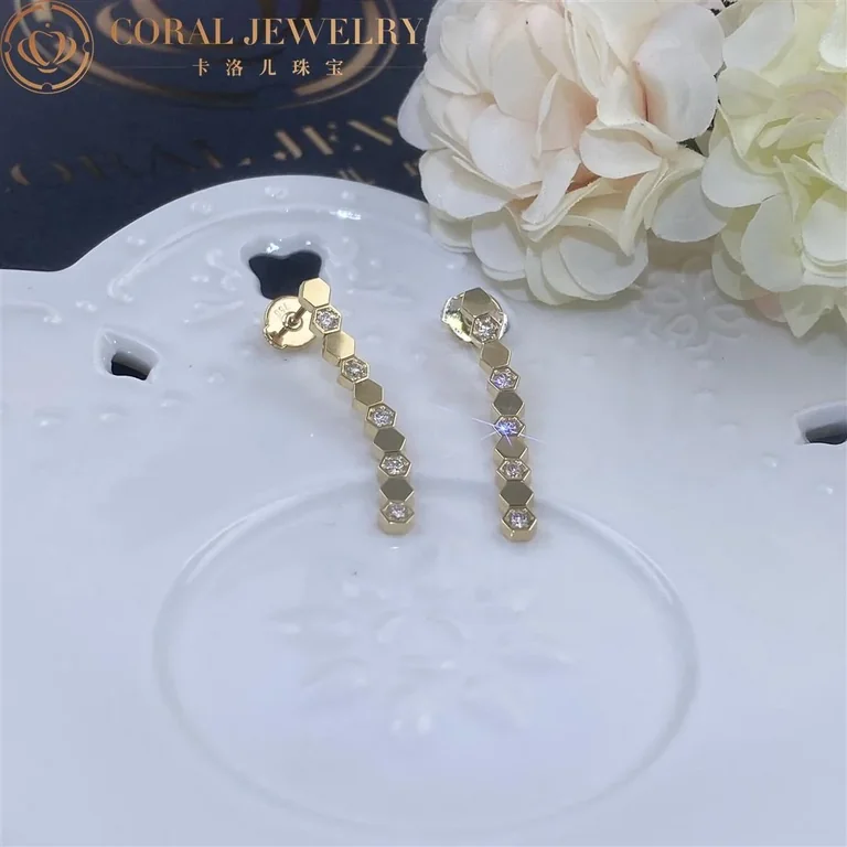 Chaumet Bee My Love Earrings Yellow gold diamonds 083993 8