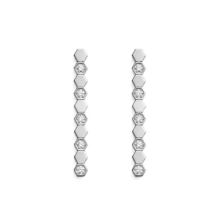 Chaumet Bee My Love Earrings 083990 White gold diamonds 1