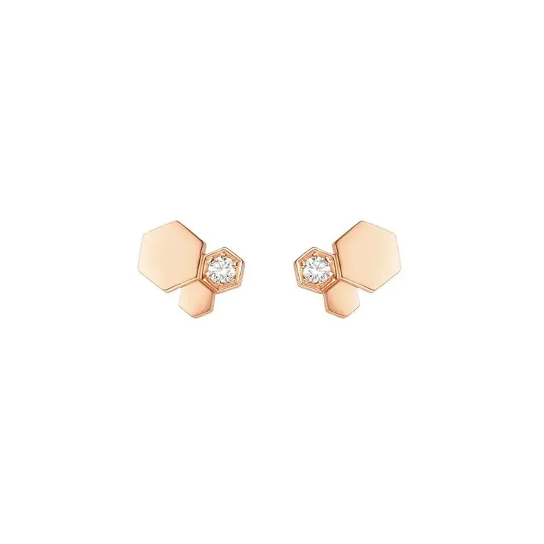 Chaumet Bee My Love Earrings 083985 Rose gold diamonds 1