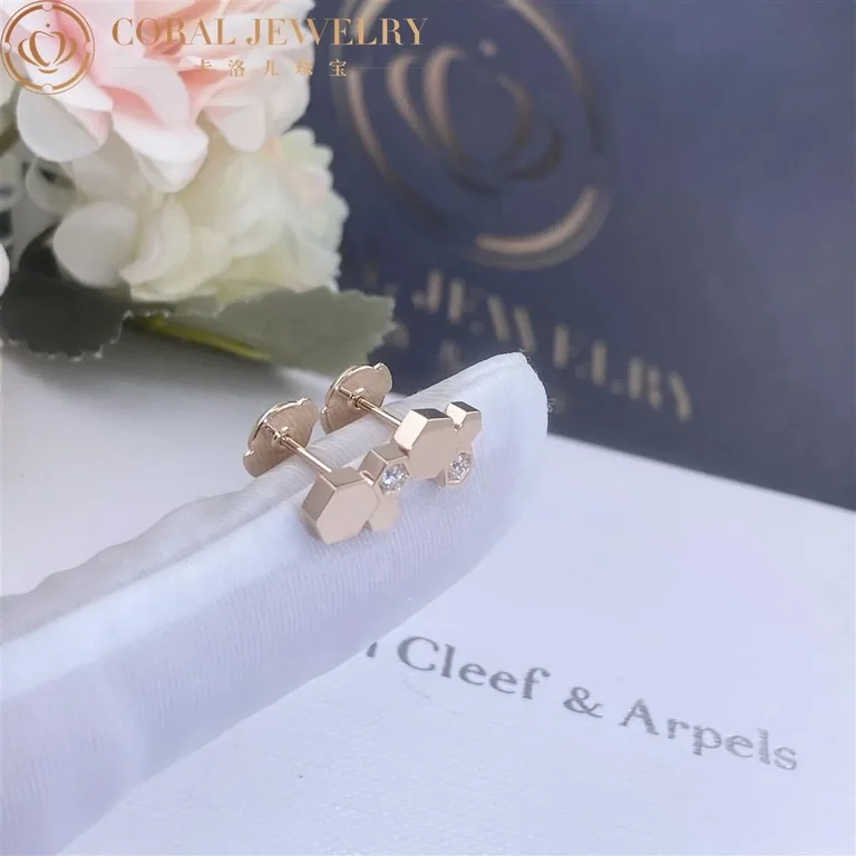 Chaumet Bee My Love Earrings 083985 Rose gold diamonds 4