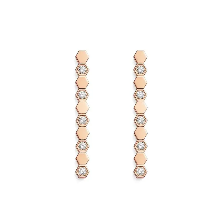 Chaumet Bee My Love Earrings 083993 Rose gold diamonds 2