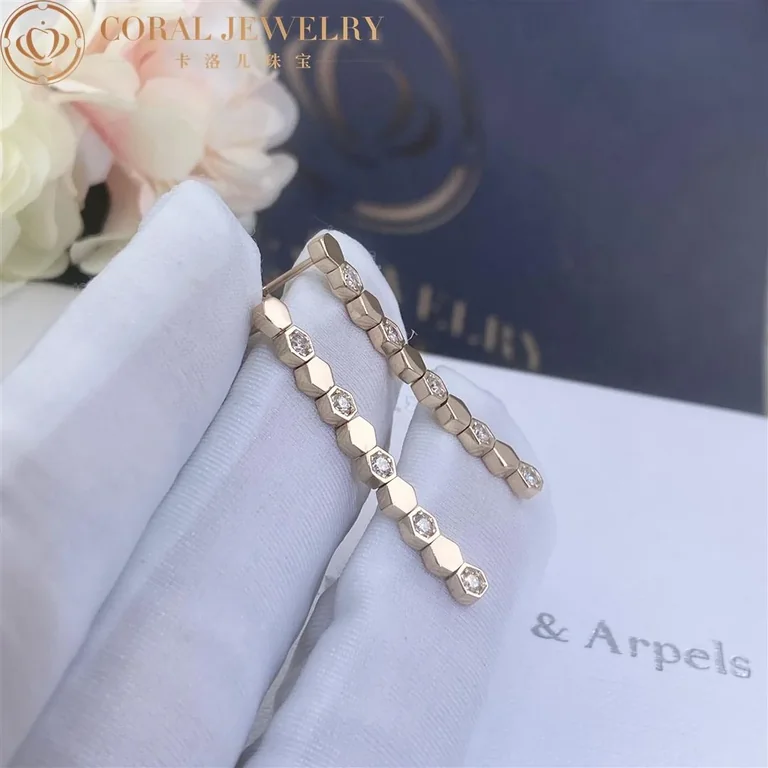 Chaumet Bee My Love Earrings 083993 Rose gold diamonds 7