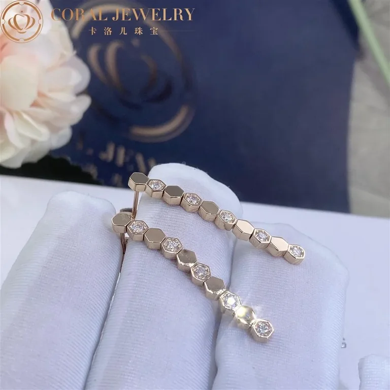 Chaumet Bee My Love Earrings 083993 Rose gold diamonds 6