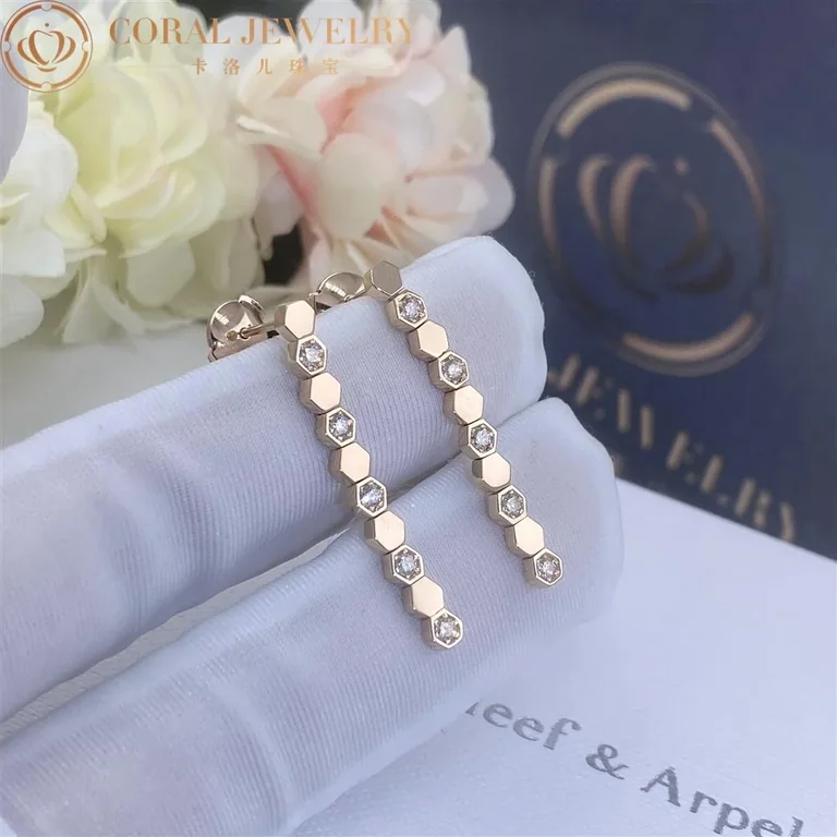 Chaumet Bee My Love Earrings 083993 Rose gold diamonds 4