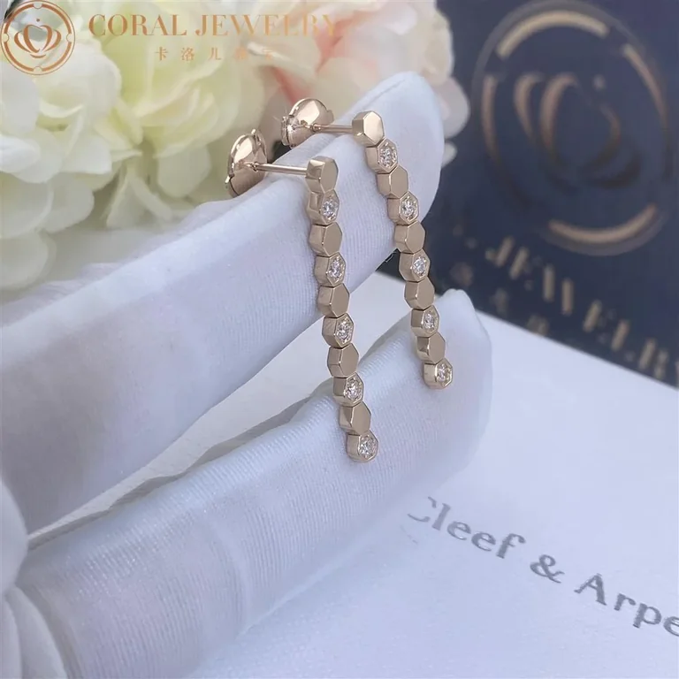 Chaumet Bee My Love Earrings 083993 Rose gold diamonds 3