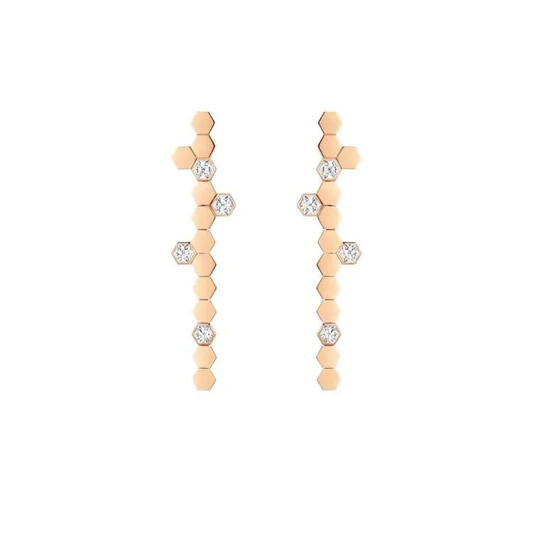 Chaumet Bee My Love Earrings 085090 Rose gold diamonds 1