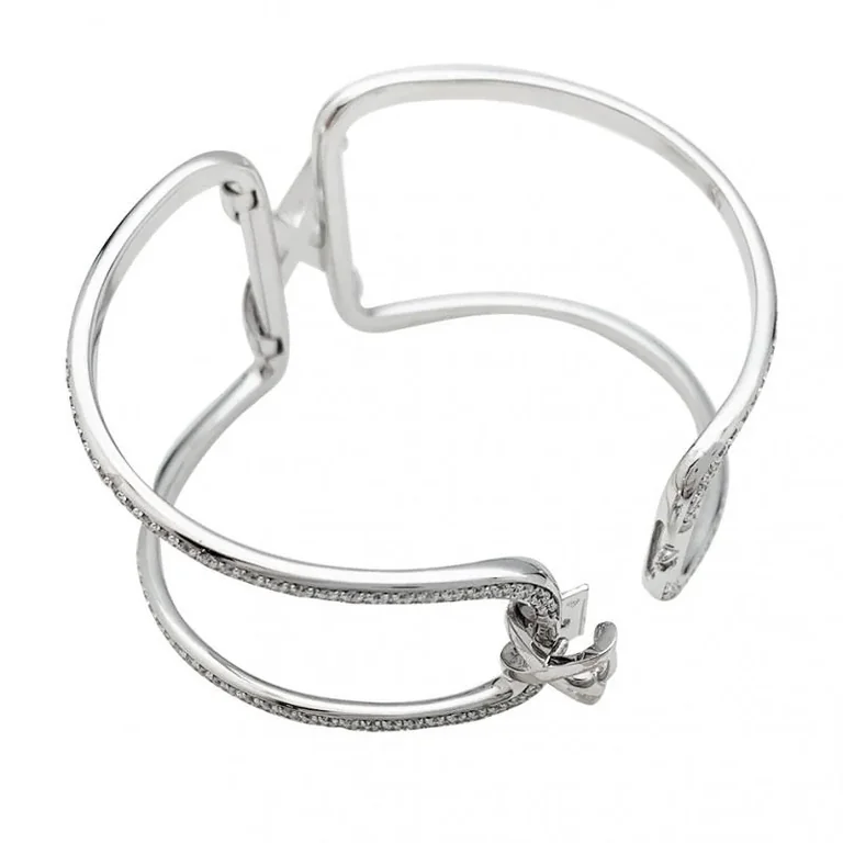 Chaumet 082221 Liens Openworked Bracelet White Gold Diamonds 3