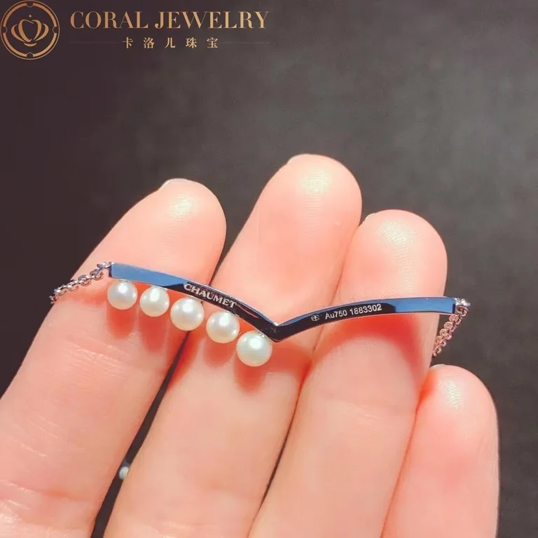 Chaumet Joséphine Aigrette Bracelet 083295 White Gold Pearls Diamonds 4