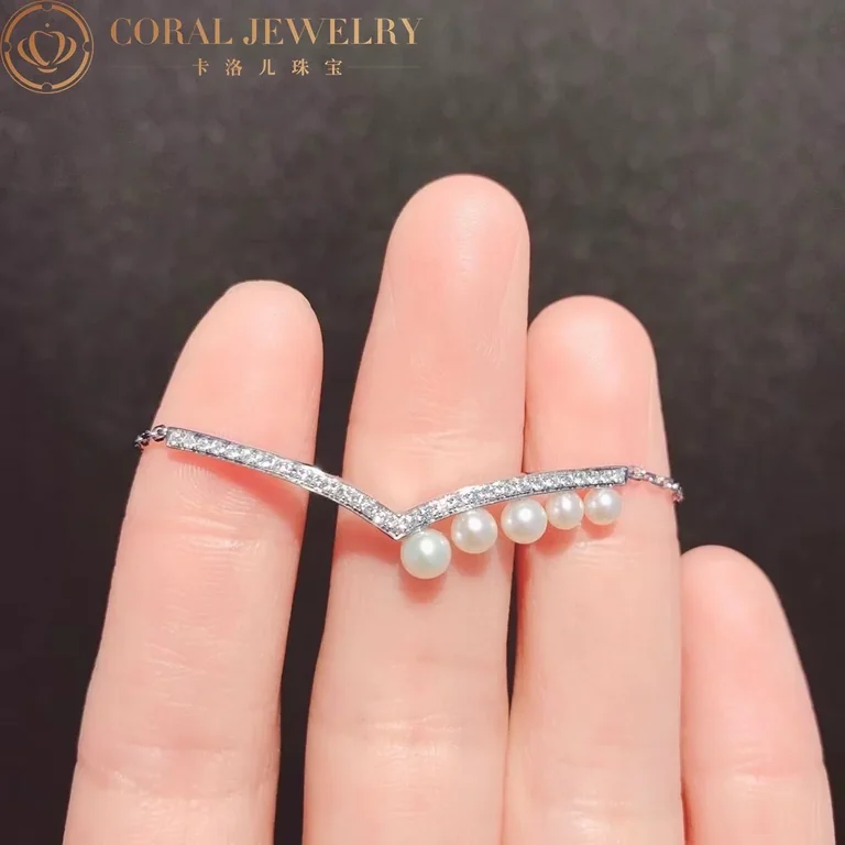 Chaumet Joséphine Aigrette Bracelet 083295 White Gold Pearls Diamonds 3