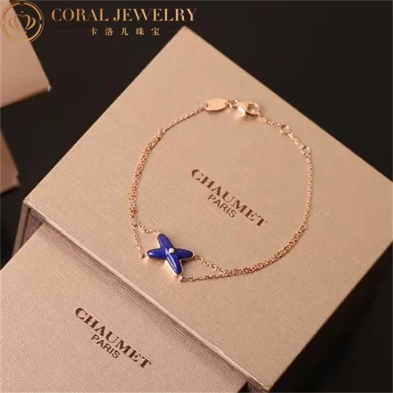 Chaumet Jeux De Liens Onyx Bracelet Rose Gold Lapis lazuli Diamond 085122 6