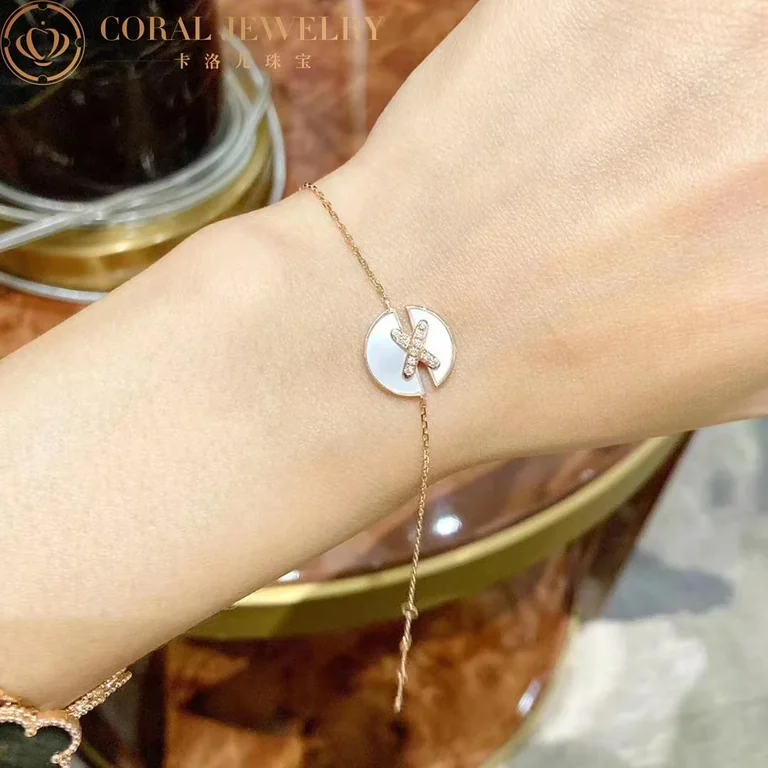 Chaumet Jeux De Liens Harmony 084231 Mother-of-pearl Bracelet Rose Gold Diamonds 3