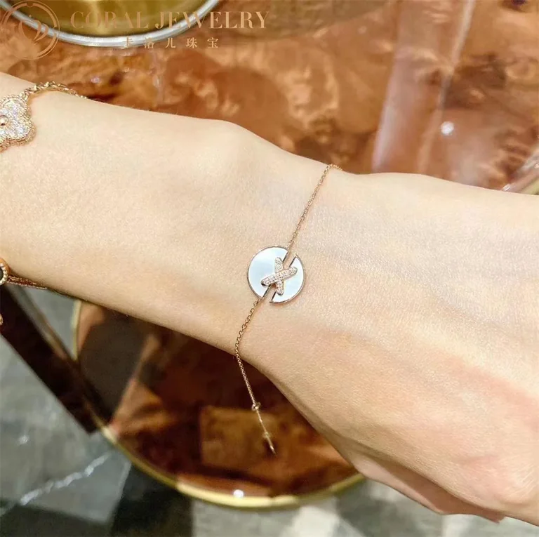 Chaumet Jeux De Liens Harmony 084231 Mother-of-pearl Bracelet Rose Gold Diamonds 2