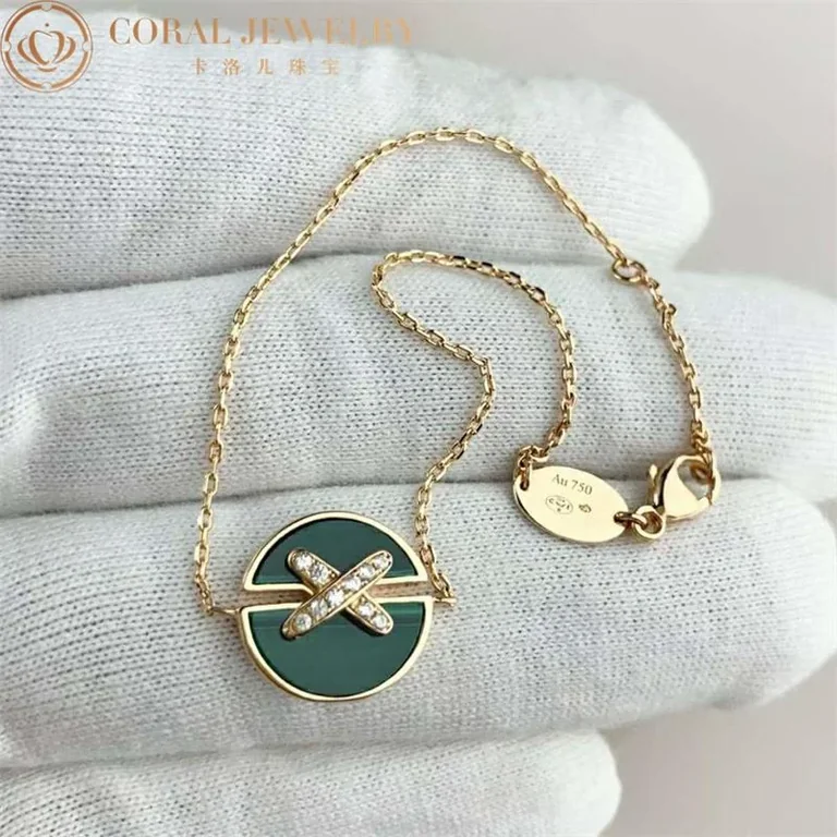 Chaumet 084997 Jeux De Liens Harmony Malachite Bracelet Rose Gold Malachite Diamonds 6