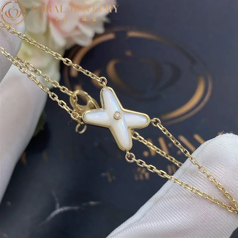 Chaumet Jeux De Liens 082933-YG Bracelet Yellow Gold Mother-of-pearl Diamond 4