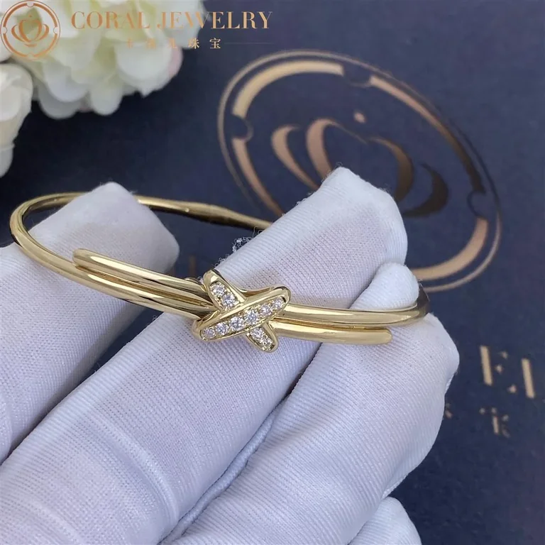 Chaumet 082180-yg Jeux De Liens Bracelet Yellow Gold Diamonds 3