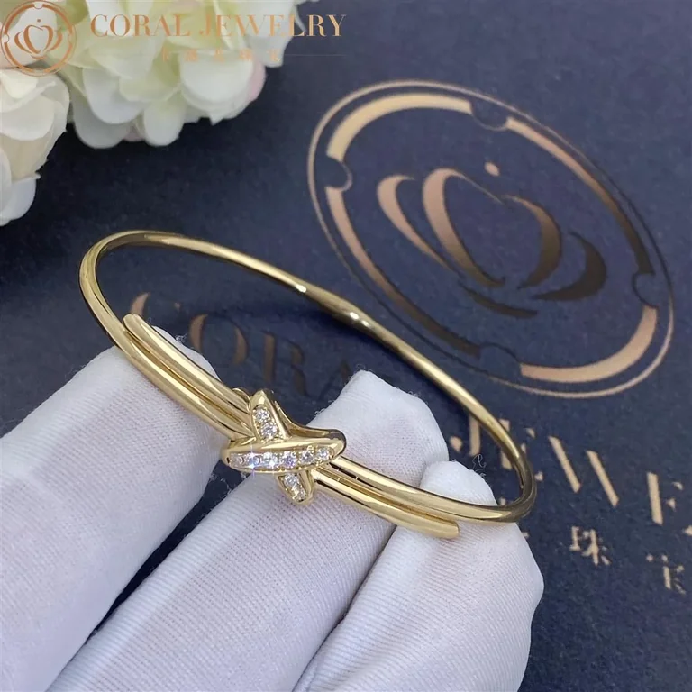 Chaumet 082180-yg Jeux De Liens Bracelet Yellow Gold Diamonds 2