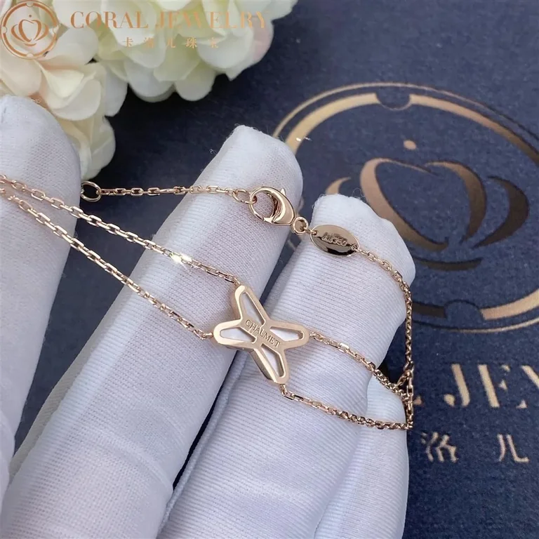 Chaumet 082933 Jeux De Liens Bracelet Rose Gold Mother-of-pearl Diamond 4