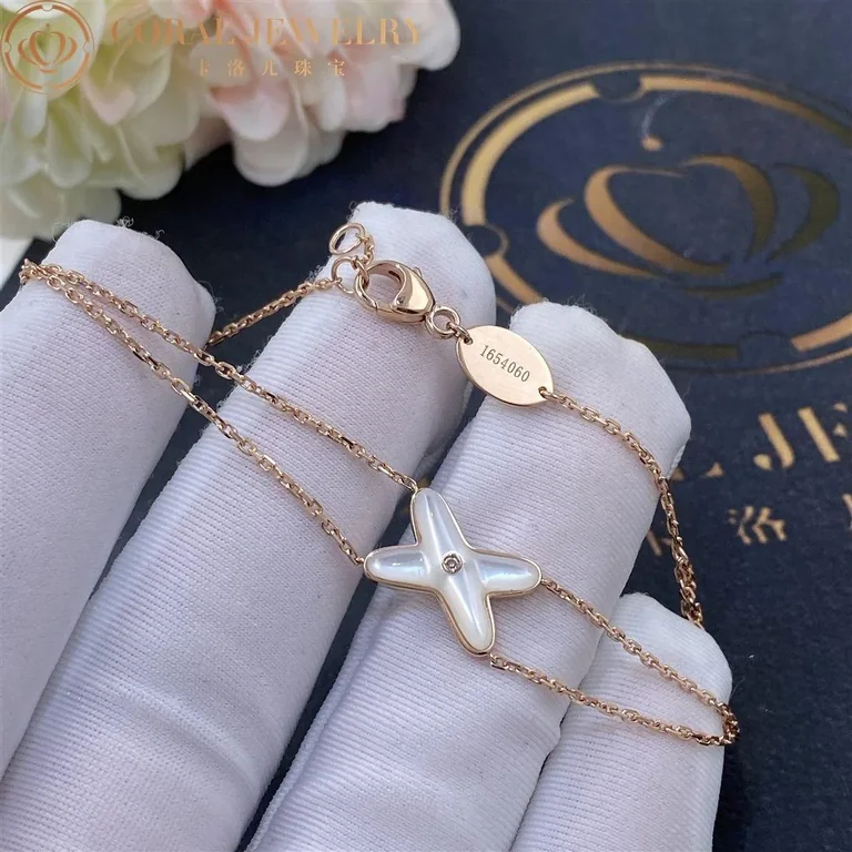Chaumet 082933 Jeux De Liens Bracelet Rose Gold Mother-of-pearl Diamond 2