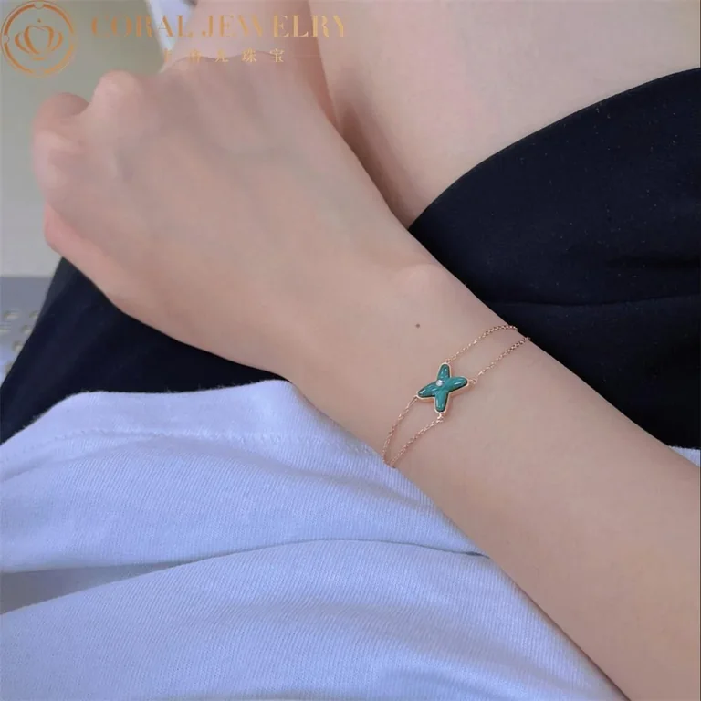 Chaumet 083974 Jeux De Liens Bracelet Rose Gold Malachite Diamond 4
