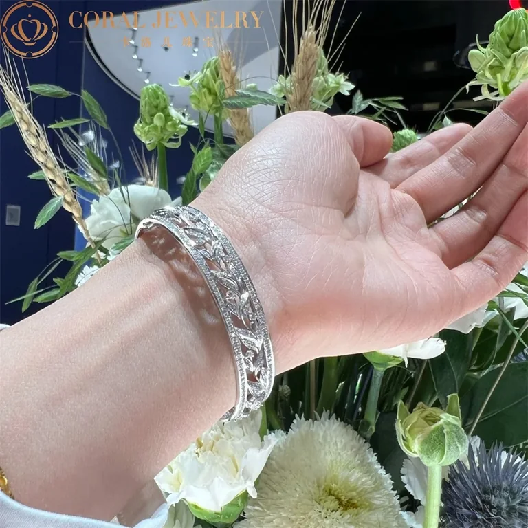 Chaumet 084314 Jardins Laurier Bracelet White Gold Diamonds 9
