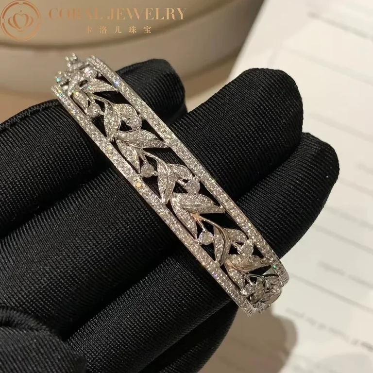 Chaumet 084314 Jardins Laurier Bracelet White Gold Diamonds 7