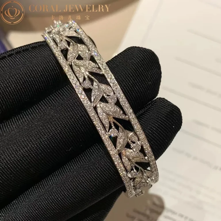 Chaumet 084314 Jardins Laurier Bracelet White Gold Diamonds 6