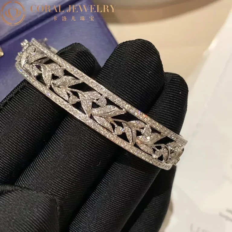 Chaumet 084314 Jardins Laurier Bracelet White Gold Diamonds 5