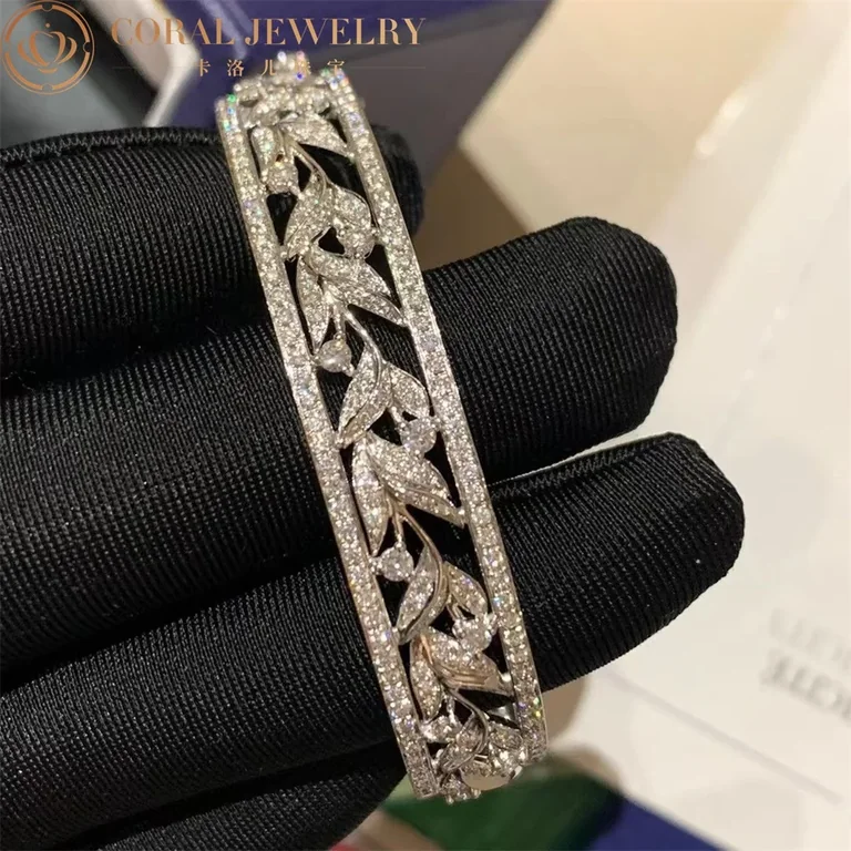Chaumet 084314 Jardins Laurier Bracelet White Gold Diamonds 4