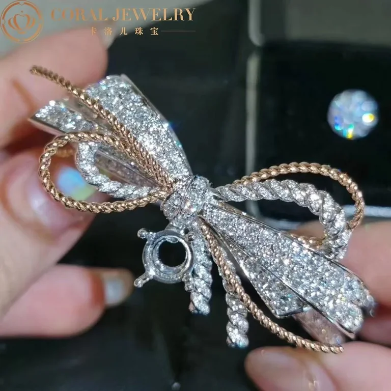 Chaumet Insolence Bracelet 082964 White Gold Rose Gold Diamonds 6