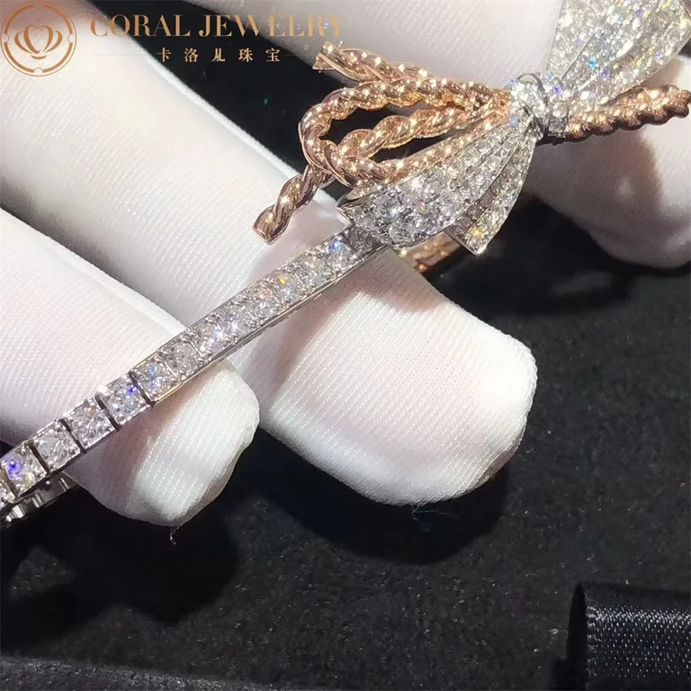 Chaumet Insolence Bracelet 082960 White Gold Rose Gold Diamonds 4
