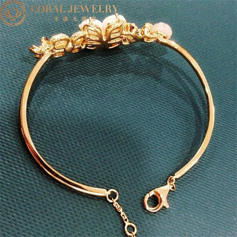 Chaumet Hortensia Bracelet 082789 18-kt Rose Gold Rose Sapphire and Diamonds 4