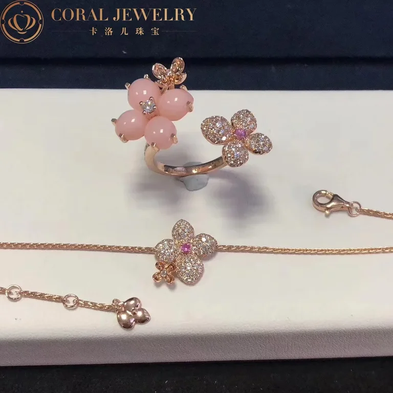 Chaumet Hortensia Astres 083525 d?Or Gold Sapphire Diamond Bracelet 4